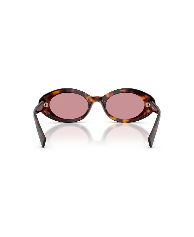 Miu Miu Women's Oval Sunglasses, Mu B09S