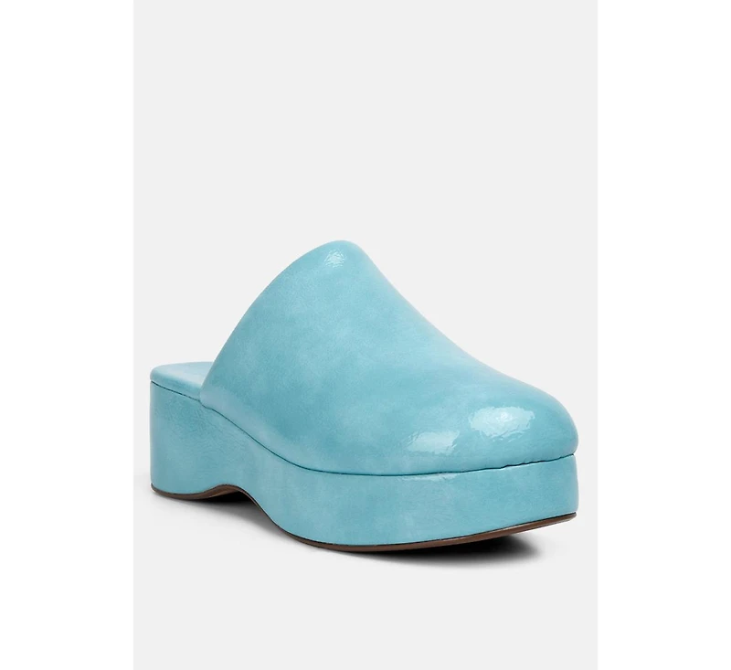 Olori Solid Platform Slip On Mules