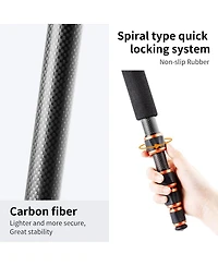K&F Concept BA225 5-Section Carbon Fiber Tripod/Monopod with 360-Degree Ball Head, 17.6 lbs Capacity