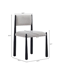 Lennor Boucle Upholstered Dining Side Chairs, Set of 2