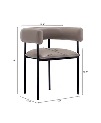 Onda 29.1" Faux Leather Upholstered Dining Chair