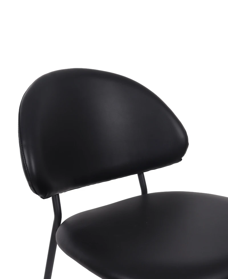 Haven Faux Leather Upholstered Dining Side Chairs, Set of 4