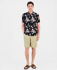 Cubavera Men's Floral Print Short-Sleeve Shirt