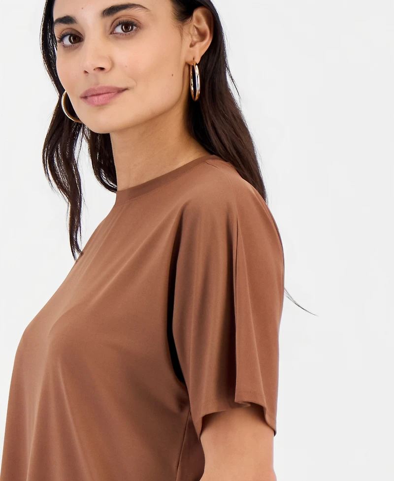 I.n.c. International Concepts Petite Boxy-Fit Crewneck T-Shirt, Macy's Exclusive