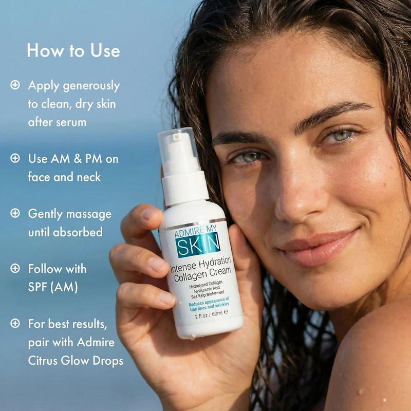 Admire My Skin Intense Hydration Collagen Cream for Anti Aging Anti Wrinkle Cream