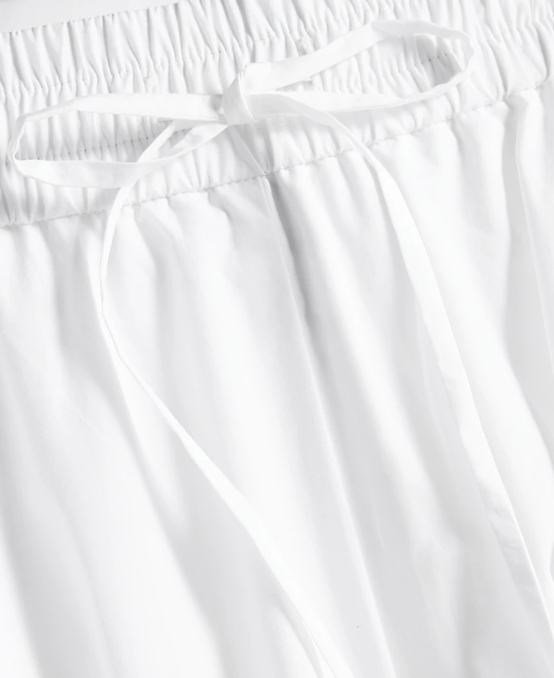 I.n.c. International Concepts Petite Solid Pleated Drawstring Midi Skirt, Macy's Exclusive