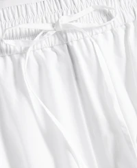 I.n.c. International Concepts Petite Solid Pleated Drawstring Midi Skirt, Macy's Exclusive