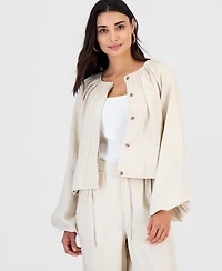 I.n.c. International Concepts Petite Raglan Sleeve Cropped Jacket, Macy's Exclusive