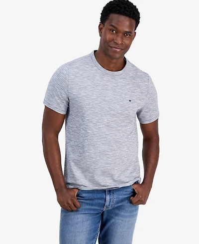 Michael Kors Men's Cotton-Blend Crewneck Slub T-Shirt