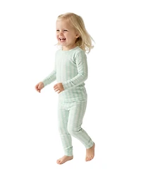 Motette Toddler Girls Mint Meadows Pajama Set