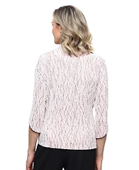 Alex Evenings Petite Jacket and Top Set