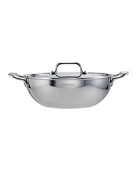 Tramontina Utsava Tri-Ply Clad Stainless Steel 3.75-Quart Covered Kadai
