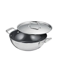 Tramontina Utsava Tri-Ply Clad Stainless Steel 3.75-Quart Covered Kadai