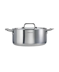 Tramontina Utsava Tri-Ply Clad Stainless Steel 5-Quart Covered Casserole