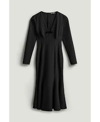 Nocturne Women's Bow Detail Mermaid Maxi Dress