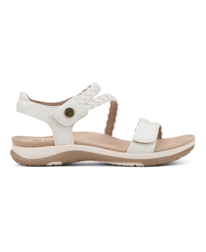 Earth Women's Stellon Braided Strappy Flat Sandals