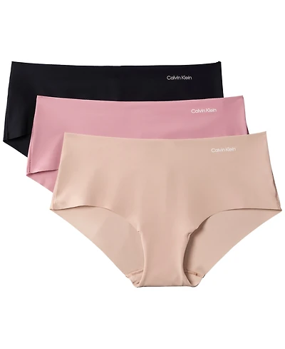 Calvin Klein Women's Invisibles 3-Pack Hipster Underwear QD3559