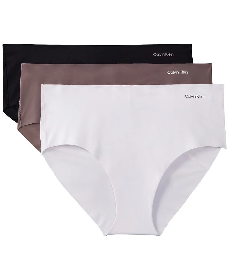 Calvin Klein Women's Invisibles 3-Pack Hipster Underwear QD3559