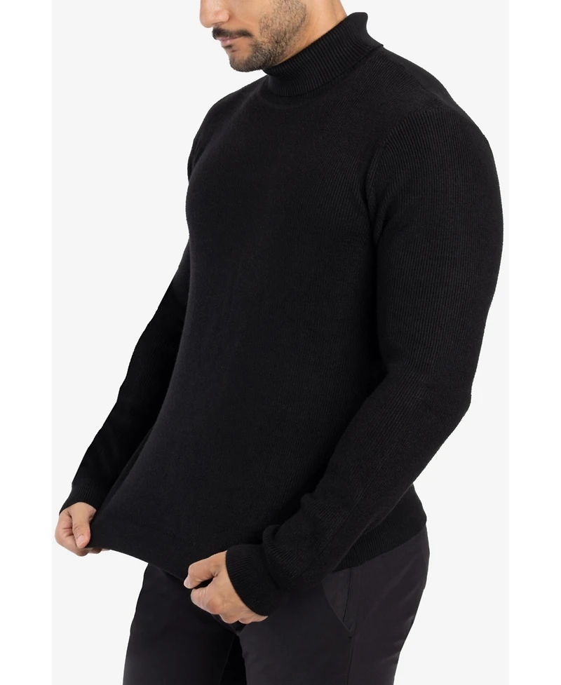 Spring + Mercer Men's Ribbed Turtle Neck Sweater