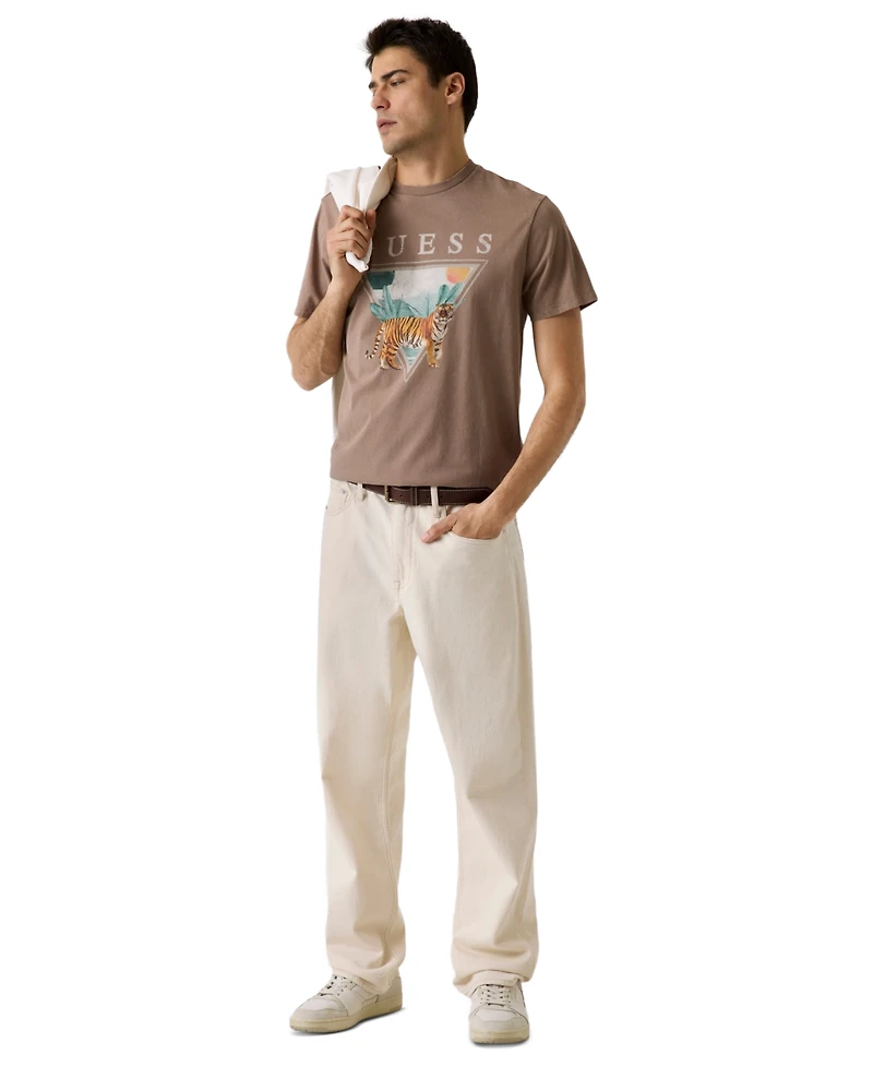 Guess Men's Tiger Spirit Crewneck T-Shirt