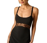 Adrianna Women's Lace Detail Scoop Neck Dress