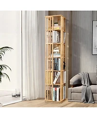 Yigii 360° Rotating Narrow Bookshelf for Home