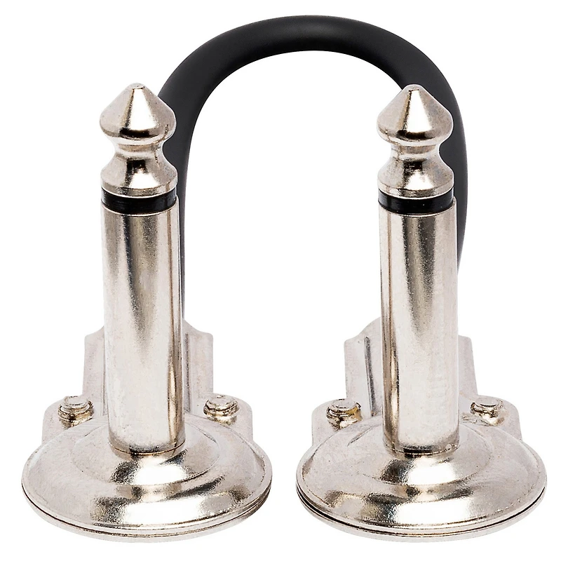 Hosa Technology 1/4" Phone Right Angle Male to 1/4" Phone Right Angle Male Guitar Patch Cable, 6", 6 Pack