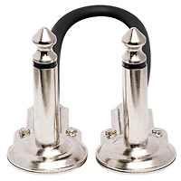 Hosa Technology 1/4" Phone Right Angle Male to 1/4" Phone Right Angle Male Guitar Patch Cable, 6", 6 Pack