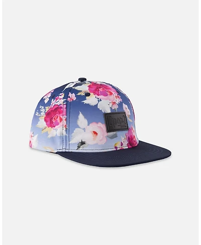 Deux par Toddler | Little Girl Rose Print Cap