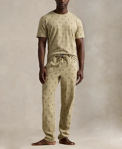 Polo Ralph Lauren Men's Crewneck T-Shirt and Pajama Pants, 2-Piece Set
