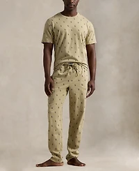 Polo Ralph Lauren Men's Crewneck T-Shirt and Pajama Pants, 2-Piece Set