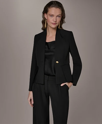 Donna Karan New York Women's One Button Blazer Jacket
