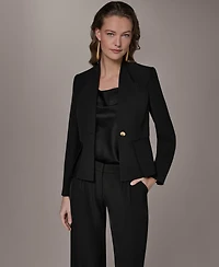 Donna Karan New York Women's One Button Blazer Jacket