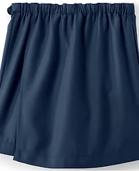 Lands' End Big Girls School Uniform Solid A Line Tab Skort