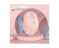 Risokeys Wireless Mouse, Mute & Easy-to-Use, 2.4G/Bt Dual Mode for Office/Gaming/Design, Travel-Friendly for Students & Professionals