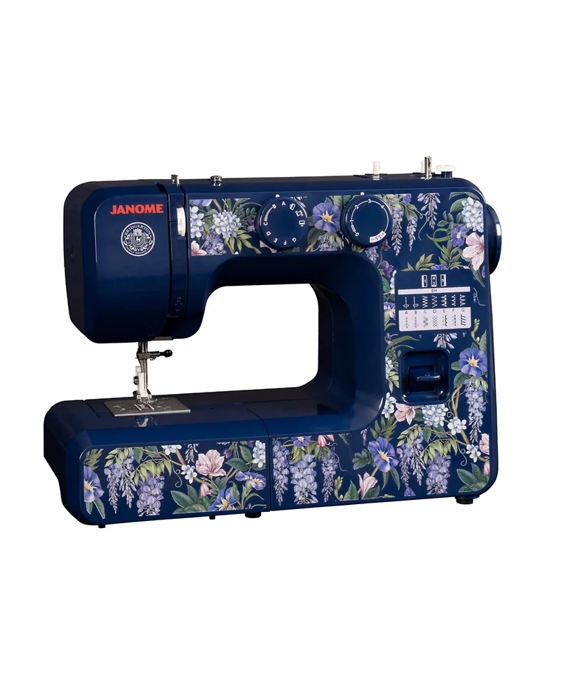 Janome Wisteria Promenade Easy-to-Use 15-Stitch Sewing Machine Officially Licensed Bridgerton Collection