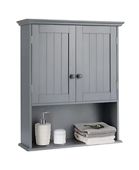 Volenca 2-Door Wall-Mount Bathroom Storage Cabinet with Open Shelf