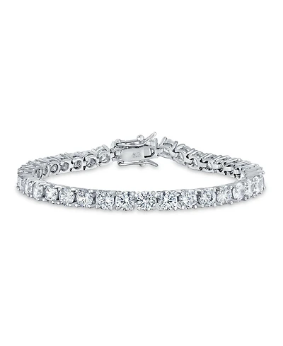 Bling Jewelry Classic 20CT Cz Solitaire Tennis Bracelet Cubic Zirconia Sterling Silver 8 Inch