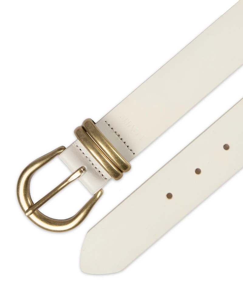 Levi's Women's Double Metal Loop Leather Belt