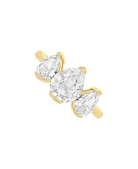 Giani Bernini Gold Plated Three Stone Ring