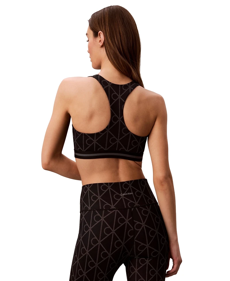Calvin Klein Performance Women's Icon Sport Medium Support Printed Bra