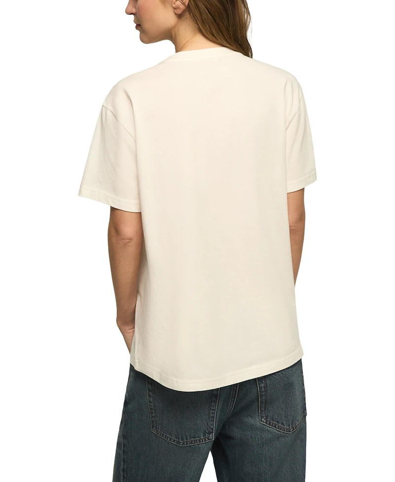 Lucky Brand Women's Floral Frame Graphic T-Shirt