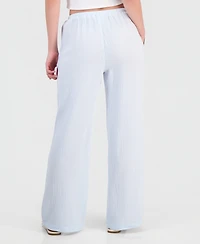 Juniors' Cotton Gauze Drawstring Beach Pants