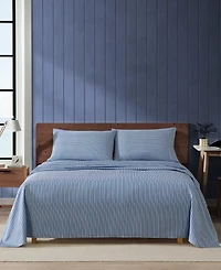 Nautica Alden Stripe Printed Microfiber -Pc. Sheet Set