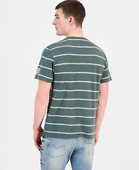 Guess Men's Striped Relaxed-Fit T-Shirt