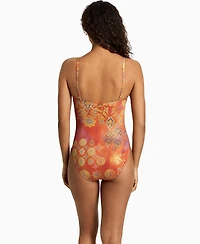 Lauren Ralph Women's Over-The-Shoulder One-Piece Swimsuit