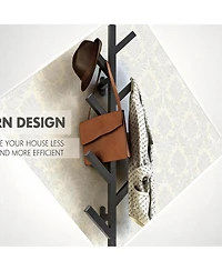 Yigii Modern Wall-Mounted Coat Rack - Stylish & Space-Saving