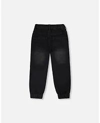 Deux par Little and Big Boy Stretch French Terry Denim Jogger