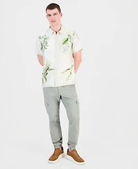 Guess Men's Rayon Woven Bloom Shirt