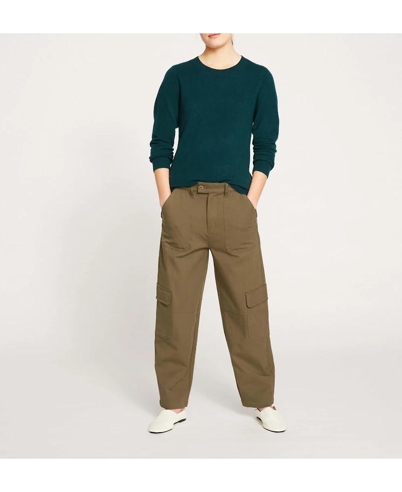 Universal Standard Plus Karlee Stretch Cotton Twill Cargo Pants